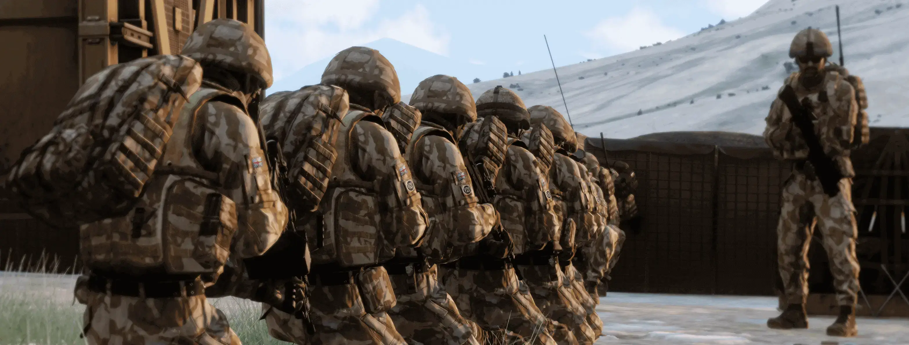UNITAF members during a deployment