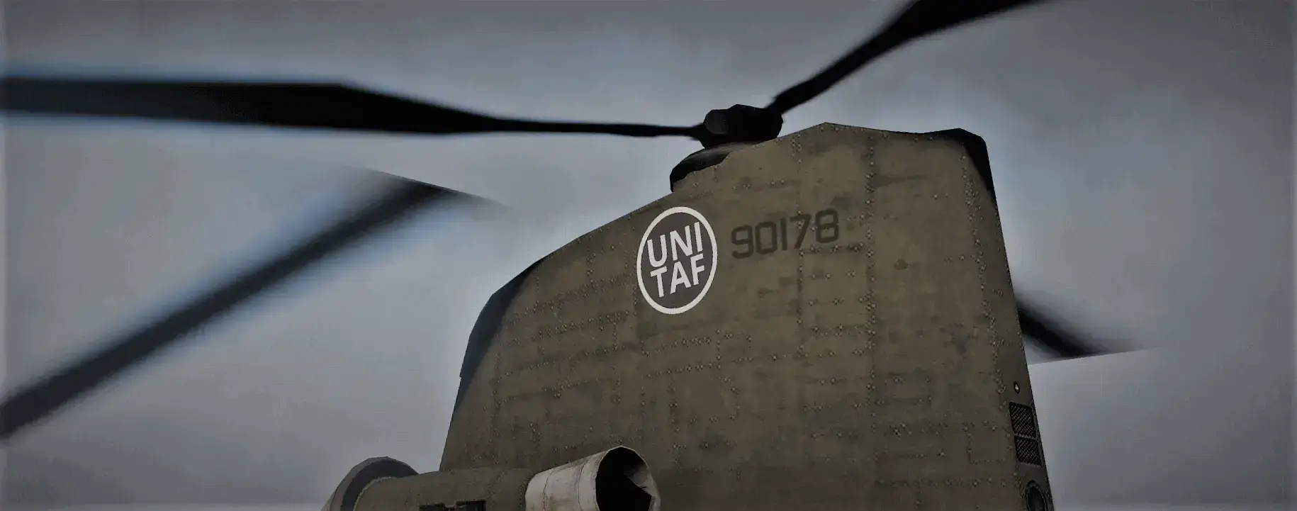 The UNITAF roundel on a Chinook