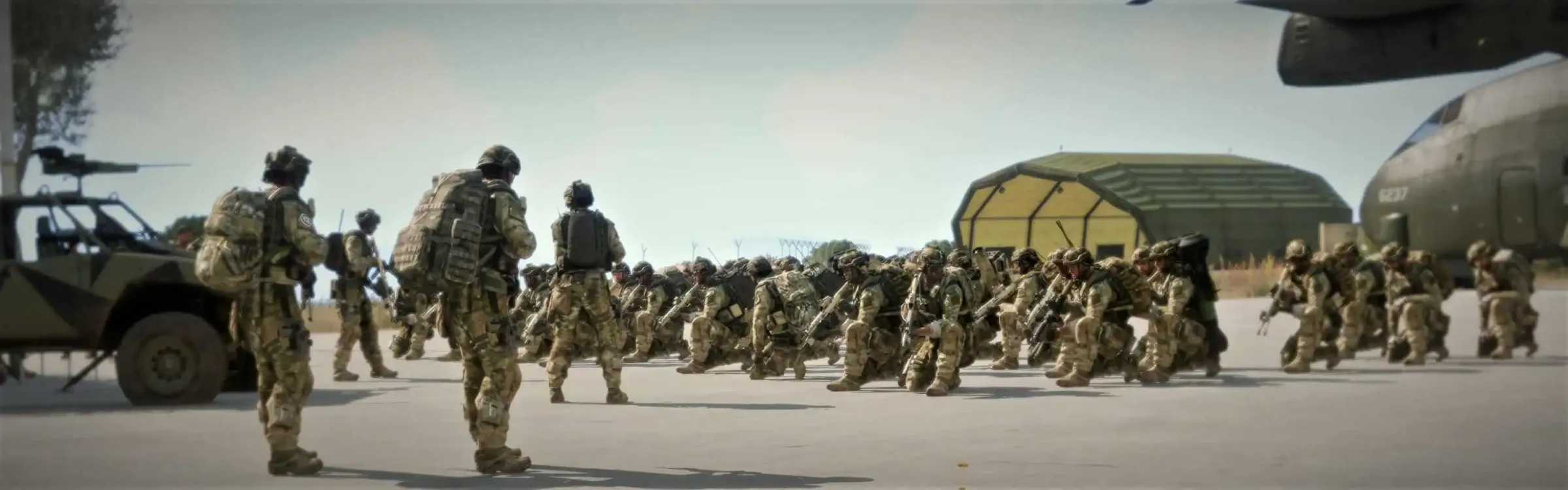 The UNITAF active force in formation