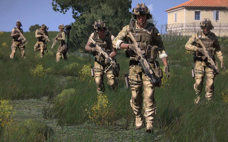 A typical fireteam in the field