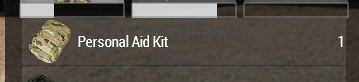 A Personal Aid Kit (PAK) as seen in the inventory