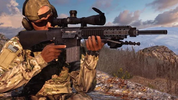 Photograph from Training Exercise 634 - T-I Marksmanship: Squad Designated Marksman