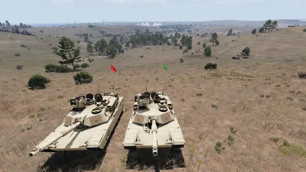 Photograph from Training Exercise 296 - T-III Cavalry: MBTs