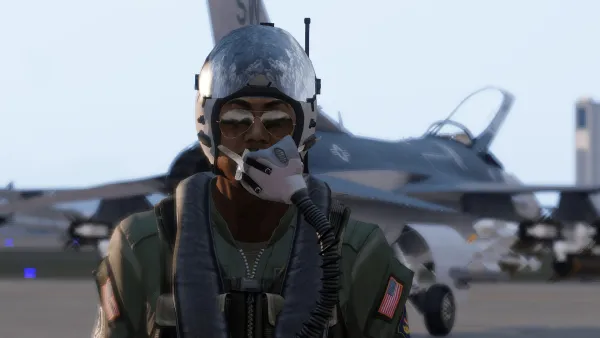 Photograph from Training Exercise 120 - T-III Fixed Wing: F-16 Close Air Support