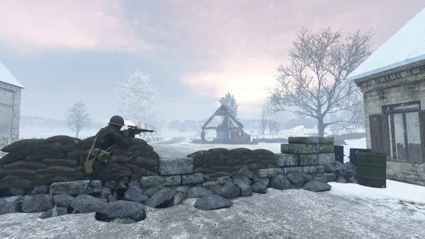 Photograph from Operation Giantsbane (1940s) XLIX - Battle of the Bulge - Foy
