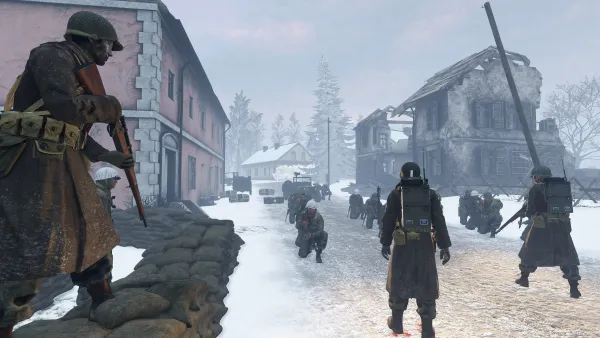 Photograph from Operation Giantsbane (1940s) XLIX - Battle of the Bulge - Foy