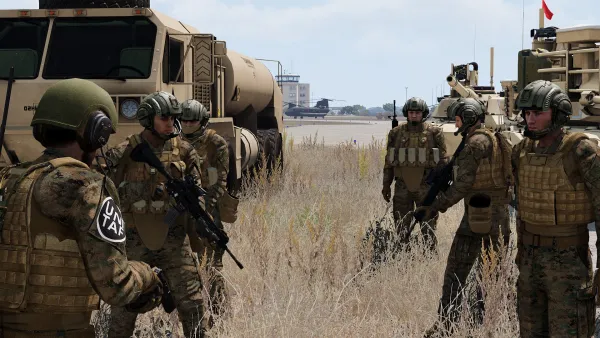 Photograph from Training Exercise 296 - T-III Cavalry: MBTs